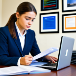 경매사 관련 자격증 취득 후 추천 학습 경로 - Aspiring Real Estate Professional**

"A young professional woman, fully clothed in a modest business...