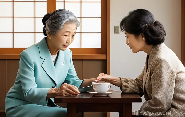 경매사 실무에서의 협상 사례 분석 - **Prompt:** A compassionate real estate professional, dressed in a sharp business suit, is seated ac...