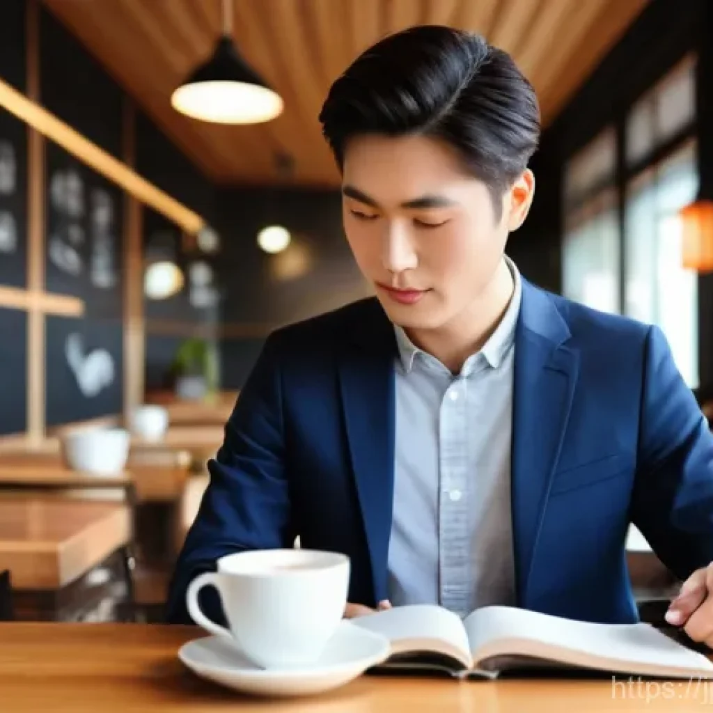 경매사 시험 준비 중 유용한 온라인 학습 플랫폼 - **Prompt:** A young Japanese professional, gender-neutral, in their late 20s to early 30s, wearing s...